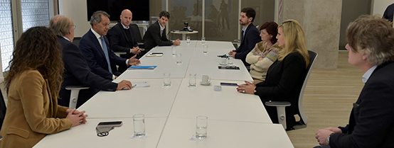 El Ministro Scioli se reunió con Mendiguren y el directorio de BICE